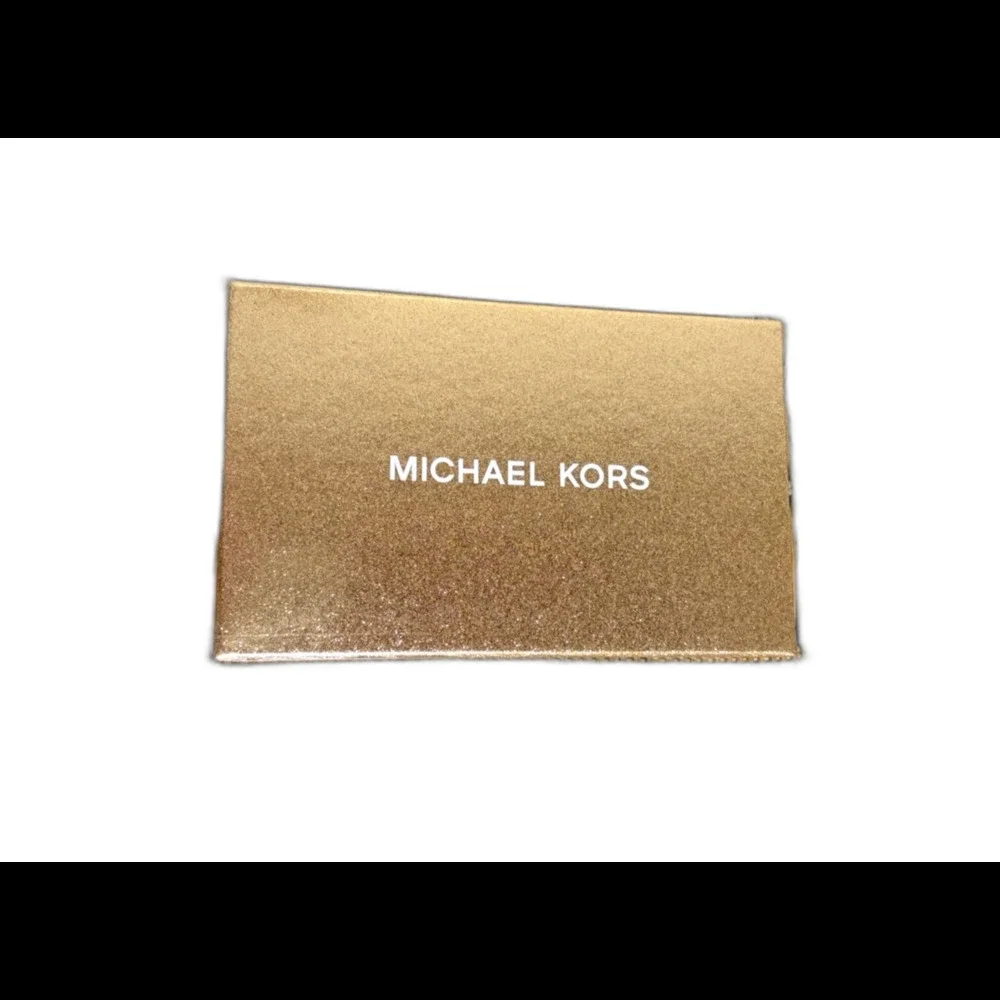 New Michael Kors Continental Zippy Wallet Metallic Gold New In Box